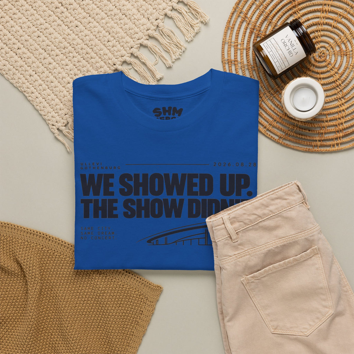 T‑Shirt —WE SHOWED UP. THE SHOW DIDN’T.